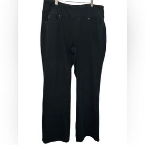 Belle by Kim Gravel Flexibelle Bootcut Jeans Black 14